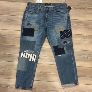 Ralph Lauren Blue Patchwork Jeans
